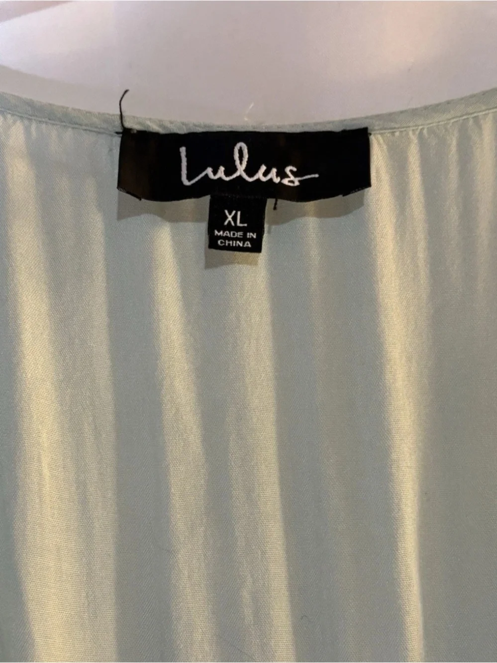 NWT Lulu's Long Live Love Sage Green Tie-Dye Wrap Maxi Dress - XL - Picture 8 of 11